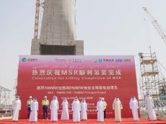 迪拜100MW塔式光热电站吸热器吊装完成