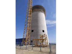 中能建西北院承建的吐鲁番唐山海泰光热项目吸热塔高度过50米